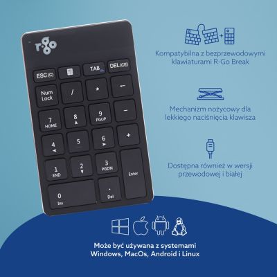 9. R-Go Nummernblock-Break Schwarz