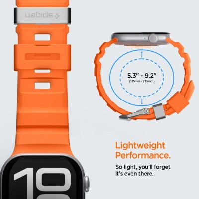 13. Spigen WBS2 Armband für Apple Watch 44 / 45 / 46 / 49 mm - Orange