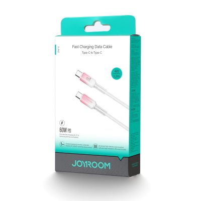 8. Joyroom S-A42 Crystal-Clear Series 60W USB-C – USB-C-Kabel 1,2 m – Weiß