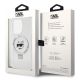 8. Karl Lagerfeld KLHMP15XHMRSCHH iPhone 15 Pro Max 6,7" weiß/weiß Hardcase Ring Stand Choupette Head MagSafe