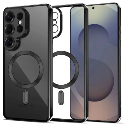 Tech-Protect MagFlex Hülle für Samsung Galaxy S26 Ultra – Transparent Schwarz