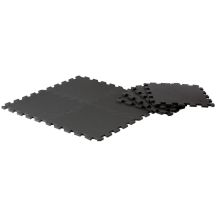 Puzzlematte für Fitnessgeräte, 8 Stück, 30 x 30 x 0,9 cm, Schwarz, Rein 2, Verbessern