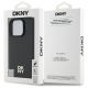 8. DKNY Repeat Pattern Stack Logo MagSafe-Hülle für iPhone 16 Pro – Schwarz