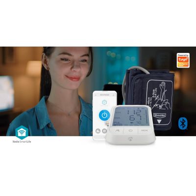 13. Nedis BTHBP10WT Blutdruckmessgerät für den Unterarm, automatisch, 1 Benutzer
