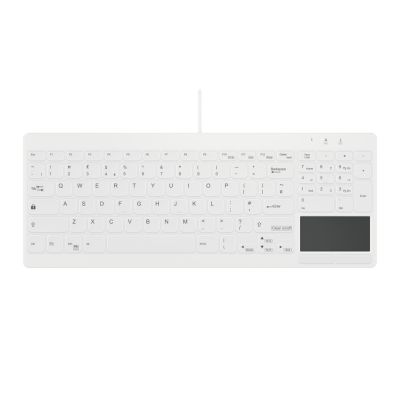 3. Active Key AK-C7412 Industrielle USB-Tastatur, britisches Englisch, weiß