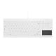 3. Active Key AK-C7412 Industrielle USB-Tastatur, britisches Englisch, weiß
