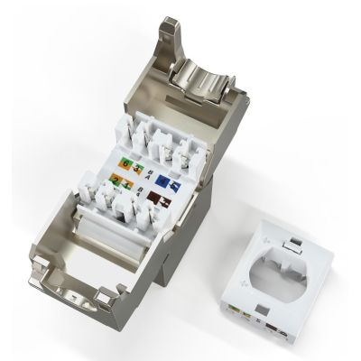 10. Digitus Compact CAT 6A Keystone-Modul, geschirmt, werkzeuglose Installation. 24 Stück.