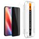 4. Spigen Glas.tR EzFit Privacy gehärtetes Glas für iPhone 15/16 mit Adapter (2 Stück)