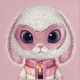 4. Nimmy Cool&Cute 2.0 Hasenhülle für iPhone 17 Pro Max – pink