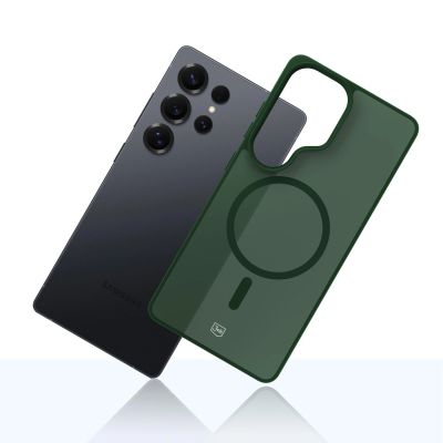 11. 3mk Smoke MagCase für Samsung Galaxy S25 Ultra - Grün-Transparent