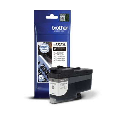 7. Brother schwarze Tintenpatrone LC3239XLBK=LC-3239XLBK, 6000 Seiten