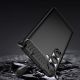 4. Carbon Case Flexibles Silikon für Xiaomi Poco M7 5G - Schwarz