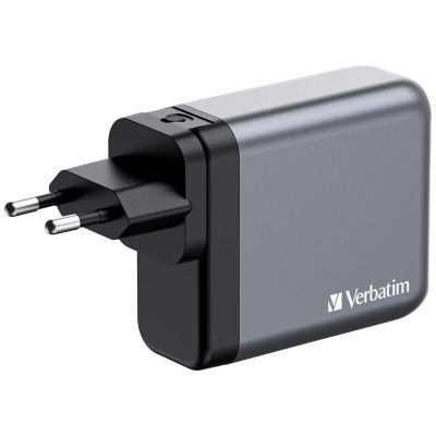 3. Verbatim GaN-Ladegerät 140 W, 1x USB-A, 3x USB-C