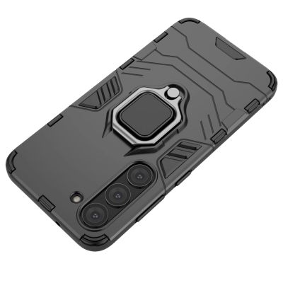 5. Ring Armor Hülle für Samsung Galaxy S23 gepanzerte Hülle magnetischer Haltering schwarz