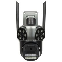IP-Kamera ICSEE-W92SD-3, WLAN, Vollfarb-Panorama, Außenansicht, 3 x 3 MP, 3 x 3,6 mm