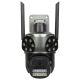 IP-Kamera ICSEE-W92SD-3, WLAN, Vollfarb-Panorama, Außenansicht, 3 x 3 MP, 3 x 3,6 mm