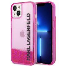 Karl Lagerfeld Liquid Glitter Elong Case für iPhone 14 Plus – Pink