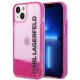 Karl Lagerfeld Liquid Glitter Elong Case für iPhone 14 Plus – Pink