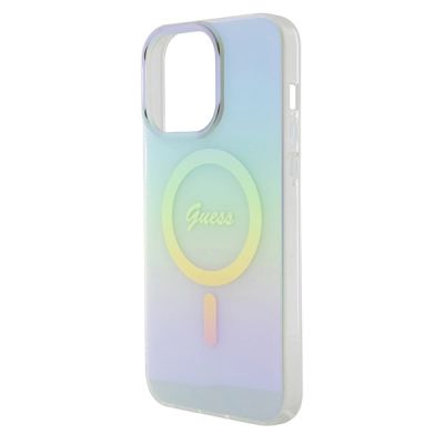 6. Guess GUHMP15XHITSQ iPhone 15 Pro Max Türkis/Türkis Hardcase IML Iridescent MagSafe