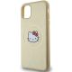 6. Hello Kitty Kitty Head MagSafe-Hülle aus Leder für iPhone 11 / Xr – Gold