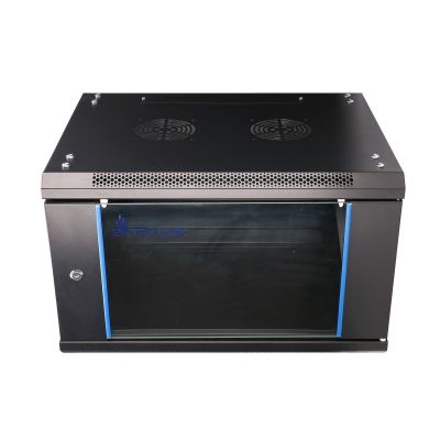 14. Extralink 6U 600x600 Schwarzer Wand-Rackschrank