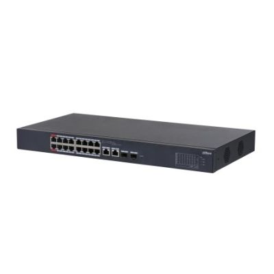 2. Dahua Technology CS4218-16ET-240 - PoE-Switch mit 16 Ports + 2 RJ45/SFP
