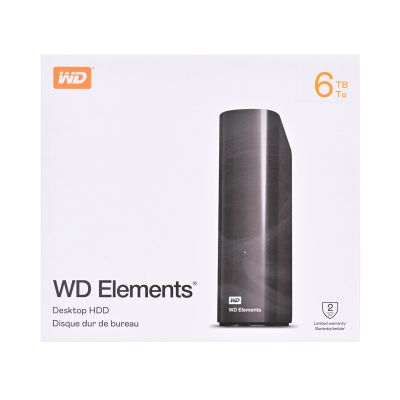 4. Externe Festplatte WD Elements Desktop 6 TB 3,5" Schwarz