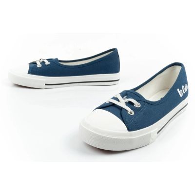 8. Lee Cooper Damenschuhe, sportliche blaue Slip-On-Ballerinas