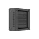 12. LANBERG Installationsschrank TPR 10" mit Mesh-Platte 340×340×140, schwarz (vormontiert)