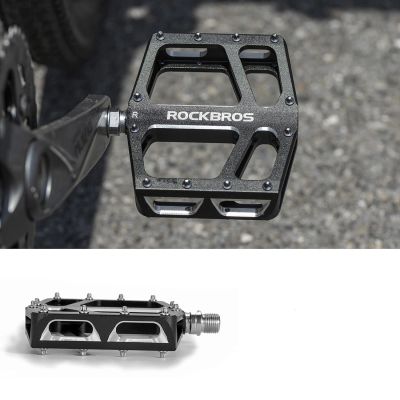 5. Rockbros K399-BK Fahrradpedale mit breiter Plattform – Schwarz