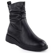 Schwarze Keilstiefeletten für Damen, Vinceza 26-58557