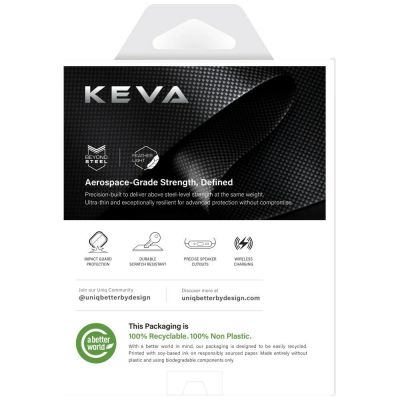 3. Uniq Keva Prime Hülle für AirPods Pro 3 – Schwarz