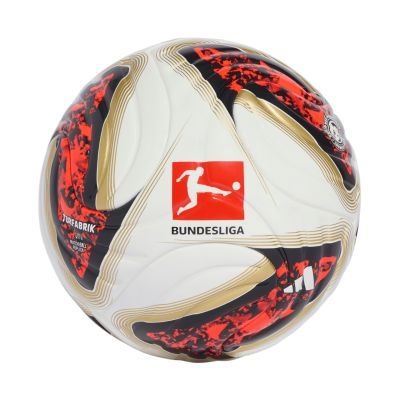 2. Fußball adidas Bundesliga 26/27 Torfabrik Mini weiß-orange-gold KG6039