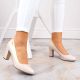 13. Sergio Leone W SK193B Pumps mit beigefarbenem Perlenabsatz 