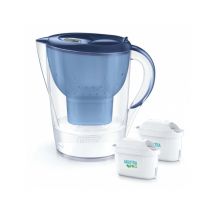 Brita Marella XL Filterkanne + 2 MaxtraPro PP-Kartuschen (3,5 l; blau)