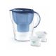 Brita Marella XL Filterkanne + 2 MaxtraPro PP-Kartuschen (3,5 l; blau)