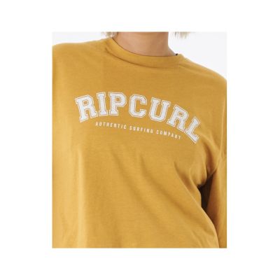 7. T-Shirt RIP CURL Seacell Crop Heritage Tee gelb