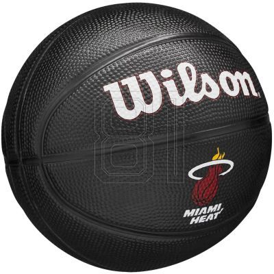 2. Wilson Team Tribute Miami Heat Mini Ball Jr Basketball WZ4017607XB