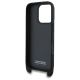 6. BMW M Edition Carbon Tricolor Lines & Strap Case für iPhone 16 Pro Max - Schwarz