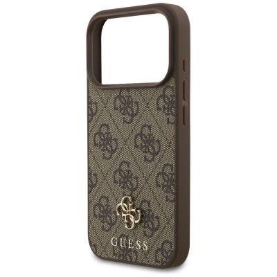 6. Guess 4G Small Classic Logo MagSafe Hülle für iPhone 17 Pro – braun