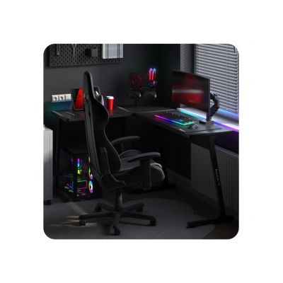 7. Huzaro Hero 6.0 Schwarzer RGB-Gaming-Schreibtisch