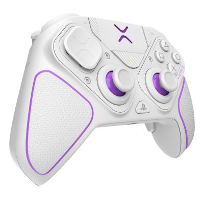 5. PDP 052-002-WH Gamecontroller, Lila/Weiß, RF/USB-Gamepad, Analog/Digital, PC, PlayStation 4, PlayStation 5