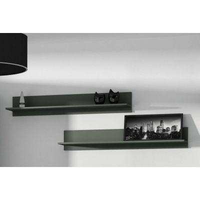 8. Regal 125 cm (2 Stück) SOHO schwarz matt
