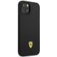 4. Ferrari FEHCP14MSIBBK iPhone 14 Plus 6.7" schwarz/schwarz Hardcase Silikon-Metall-Logo
