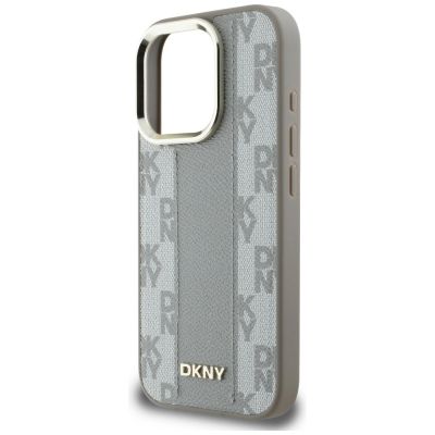 6. DKNY Magsafe iPhone 16 Pro Max Hülle mit Karomuster - Beige