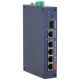 Dahua Technology CHS4106-4ET-60 Managed L2 Fast Ethernet (10/100) Netzwerk-Switch mit PoE-Unterstützung, Desktop-Farbe, Blau