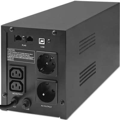 2. QOLTEC USV Line Interactive | Monolithisch | 1500 VA | 900 W | LCD | USB