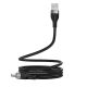 5. Acefast C11-04 USB-A - USB-C 3A Kabel 1,2m Magnetgeflecht - Schwarz