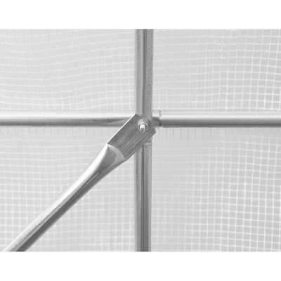 36. Gewächshaus-Gartentunnel 200 x 300 x 200 cm, PE-Konstruktion, weißer Stahl