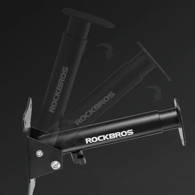 7. Rockbros 27210016001 Fahrradaufhänger zur Wandmontage – Schwarz